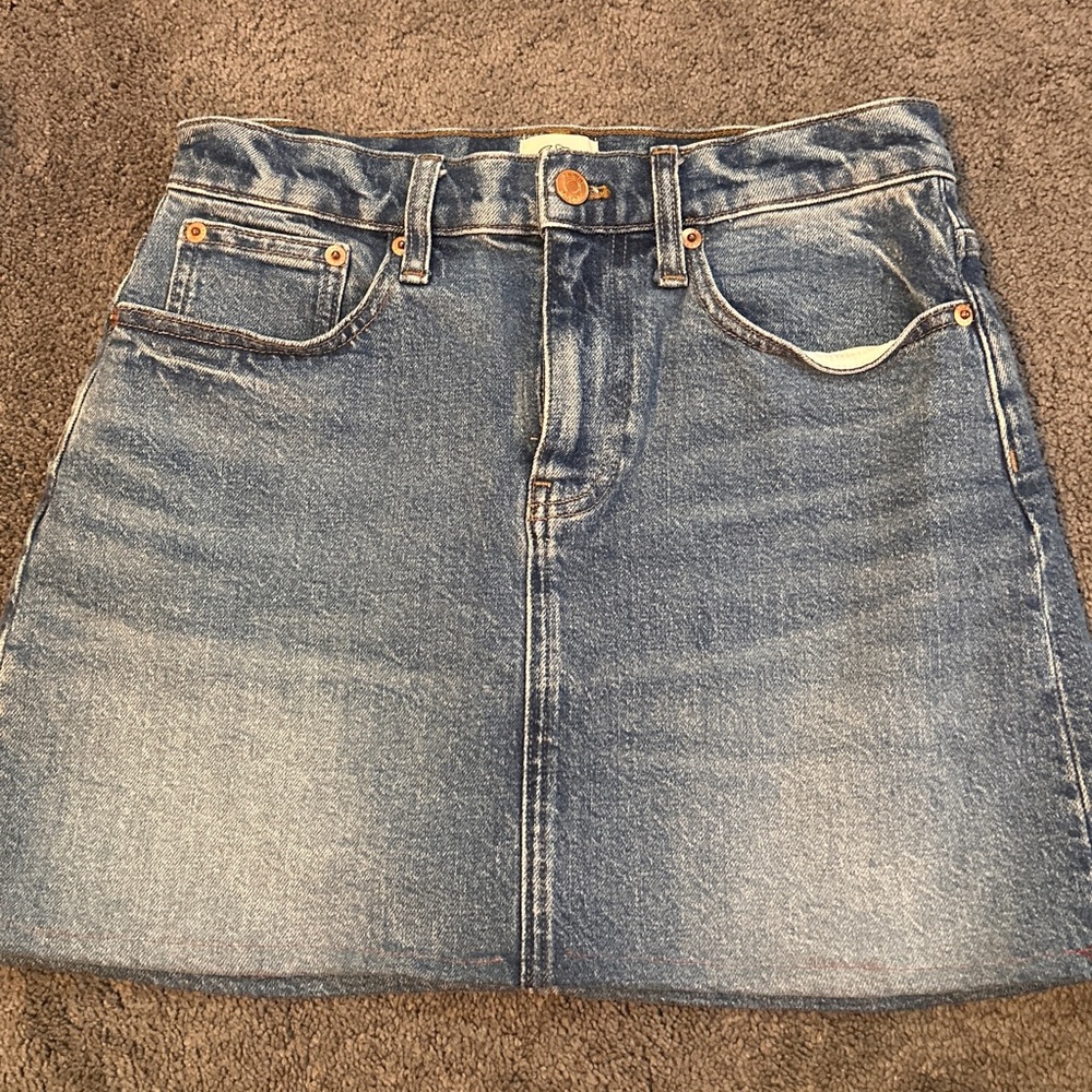 J. Crew Blue Denim Mini Skirt